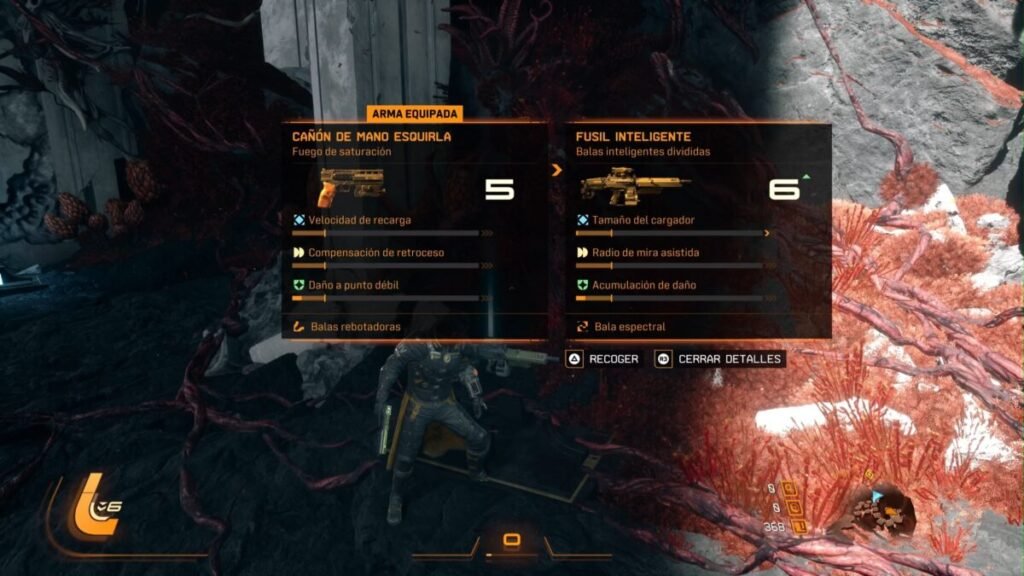 Saros, cambio de armas. 